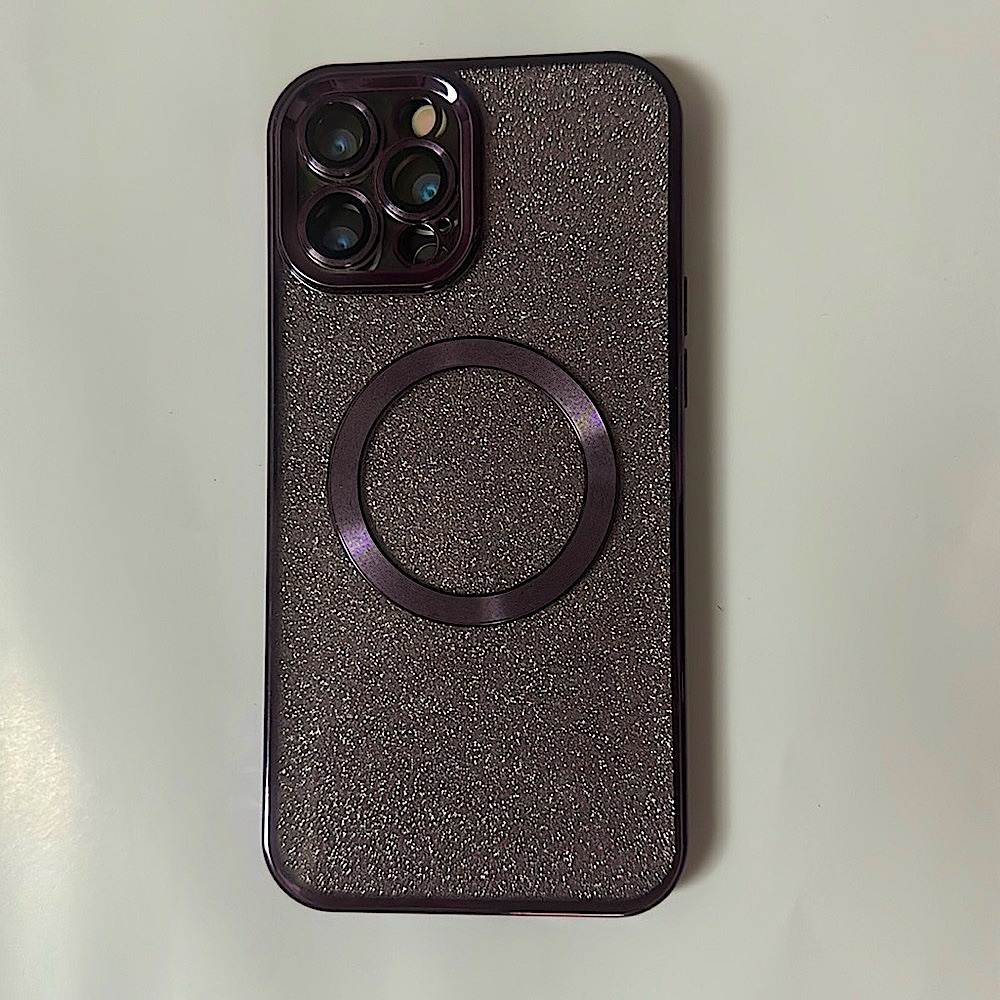 iPhone 15 Pro Max purple glitter case - brand new, never used (but no tags)